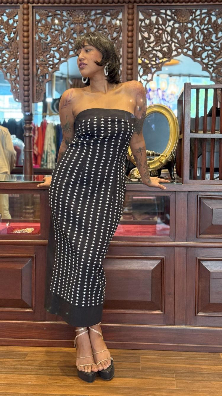 Tarique - Leila Kaftan Black - Image 4