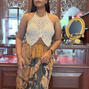 Ivanka Brown, Black & White Batik Skirt