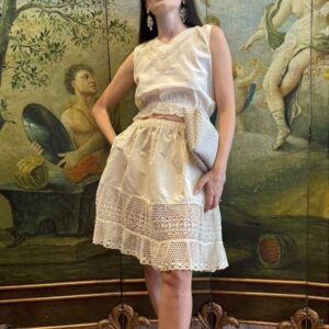 Ivanka Crochet lace top & skirt