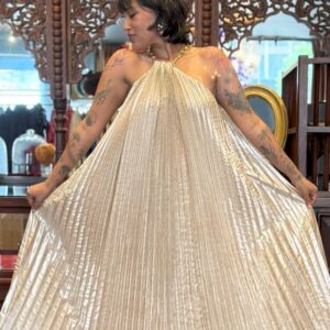 Ivanka Gold Shimmer Dress