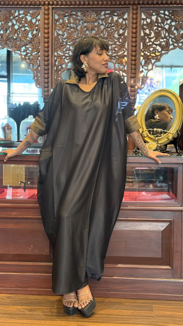 Tarique - Leila Kaftan Black - Image 3