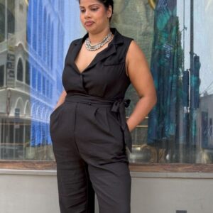 Ceylonbury Madeline Sleeveless Wrap Style Jumpsuit