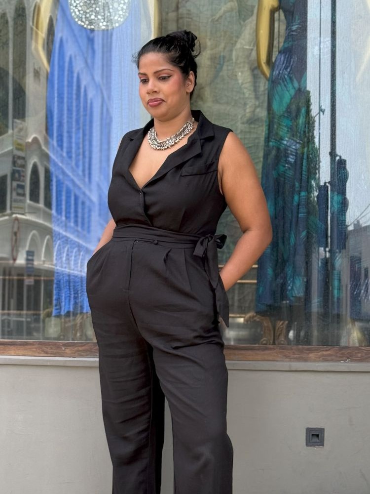 Ceylonbury Madeline Sleeveless Wrap Style Jumpsuit