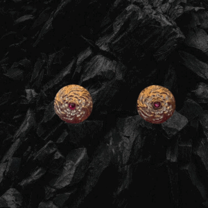 BHISO FILIGREE BUTTON EARRINGS