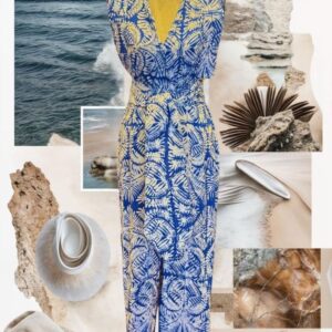 Ivanka Blue & White Dress