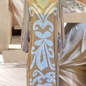 Ivanka Nude & White Dress