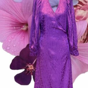 Ivanka Purple wraparound dress